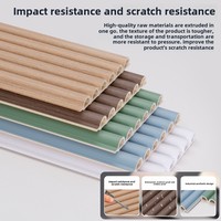 Paneles de pared de PVC WPC de estilo europeo moderno Diseño clásico con función impermeable Precio al por mayor Hojas de panel de pared para interior