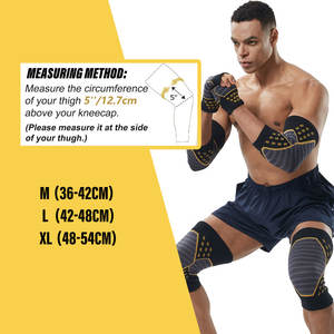 Manicotto di compressione con infuso di gomito e ginocchio in rame tessuto confortevole riduce lo sforzo e il gonfiore di tipo protettivo morbido - Product Image 6