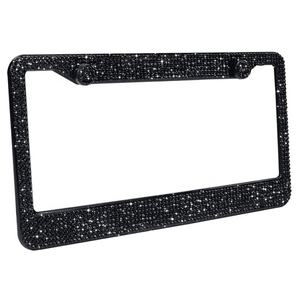 Groothandel Top Grade Rvs Black Crystal Bling Strass Auto Nummerplaat Frame Met Geschenkdoos - Product Image 2