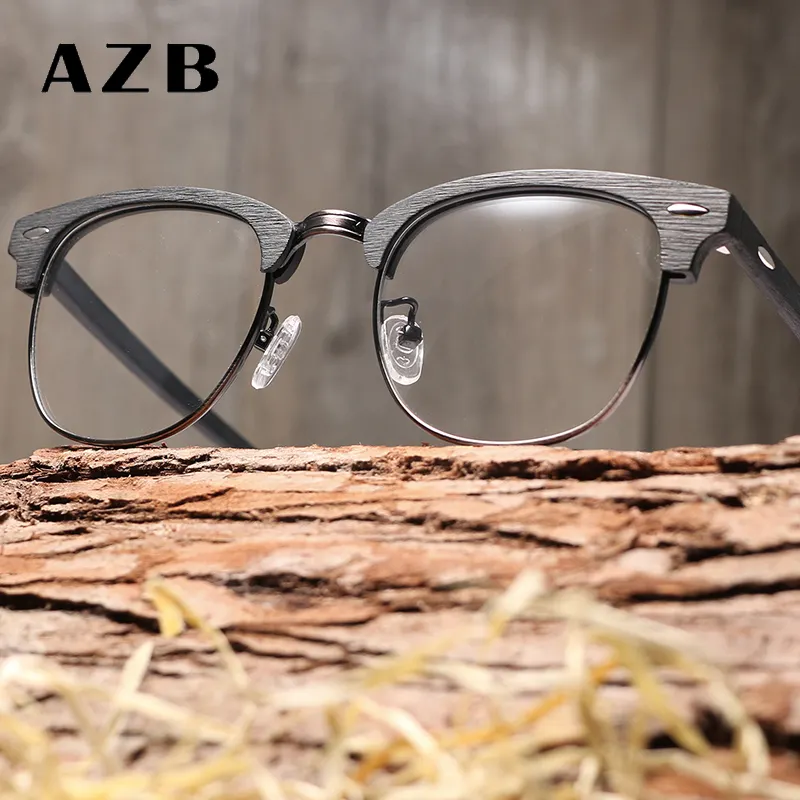 HDCRAFTER แว่นตากรอบแว่นตาออปติคอล,แว่นตาอ่านหนังสือทรงกลมแว่นตาอะซิเตทย้อนยุคสำหรับทุกเพศสไตล์คลาสสิกสำหรับผู้สูงอายุ