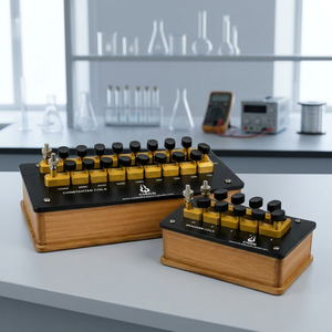 Boîte de résistance métallique personnalisable, résistance à bobine de laboratoire, entraîneur de résistance, Constantan Manganin, équipement scientifique éducatif CISCO - Product Image 2