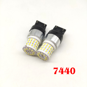 Ampoule LED 1157 1156 3014 57 SMD BA15S P21W S25 BAY15D P21/5W 12-24V rouge ambre en céramique pour voiture, ampoules de frein, feux arrière, clignotants - Product Image 6