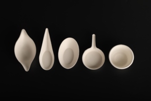 SUMKOKA Platos Decorativos Ecológicos Mini de Papel de Caña de Azúcar Sin PFAS, en Forma de Limón, para Aperitivos, Salsas y Bocadillos - Product Image 6