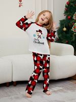 Pyjama familial assorti personnalisé en polyester à manches raglan et motif bonhomme de neige de Noël, pour hommes, femmes et enfants, livraison directe