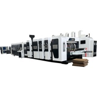 Máquina de Impresión, Ranurado, Troquelado, Plegado, Encolado y Flejado de Cajas Flexo, Máquina Formadora de Cajas Corrugadas en Línea