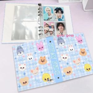 Álbum Coleccionable de Papel A5 con Tapa Dura y Hojas Sueltas del Grupo Idol de Kpop BT Boys Stray Kids <span class=keywords><strong>Twice</strong></span>, con 10 Páginas Interiores y 80 Ranuras para Tarjetas - Product Image 1