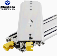 Glissière industrielle de 76 de large avec rail verrouillable Glissière portante pour conteneur d'armoire Glissière de charge autobloquante Rail lourd avec serrure