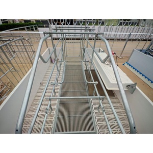 Cage de mise bas robuste pour truies en acier galvanisé avec mangeoire réversible - Product Image 5