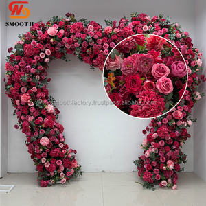 ซุ้มดอกไม้รูปหัวใจทำมือ LEDA สีชมพูอ่อน สำหรับตกแต่งงานแต่งงานกลางแจ้ง ทางเดินดอกไม้ วันวาเลนไทน์ - Product Image 2