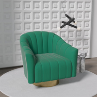 Fauteuil d'Appoint Pivotant Vert Fauteuils Modernes en Stock Amérique Livraison Gratuite Salon Chaise Simple Canapé