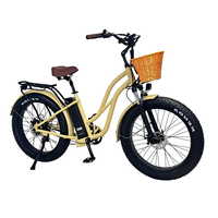 Vélo électrique à gros pneus Bafang, batterie au lithium 48V15Ah, autonomie étendue, frein à disque mécanique 7 vitesses