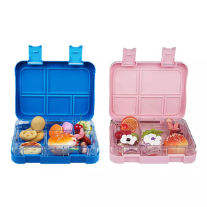 Fiambrera cónica de plástico Tritan sin BPA directa de fábrica, tapa de plástico, 4-5 compartimentos, almacenamiento de alimentos clásico <span class=keywords><strong>para</strong></span> niños, venta al por mayor - Product Image 1