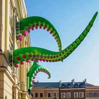 Promotion : Ballon publicitaire géant personnalisé en forme de tentacule de pieuvre gonflable en tissu Oxford pour la décoration de bâtiments