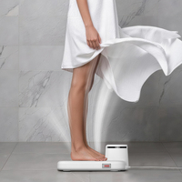 Sèche-corps automatique sur pied pour salle de bain après la douche, souffleur d'air électrique haute vitesse avec vent froid/chaud et interrupteur à pédale