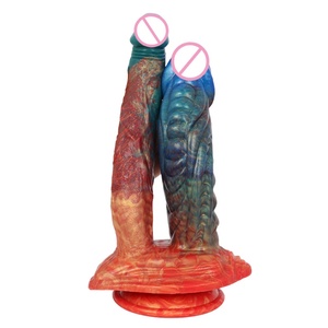 FAAK Drop Shipping Cheap Hotsale Dragon Model Double Head <b>Dildo</b> Sex Toy With Strong Suction Cup <b>Dildo</b> - Product Image 3