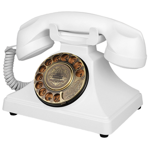 Téléphone ancien de style rétro europé<span class=keywords><strong>en</strong></span> Labada Modèle 8606 Bouton d'accueil de style américain Téléphone filaire à cadran rotatif à l'ancienne - Product Image 4