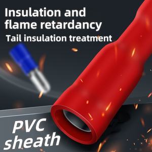 Connecteur Électrique à Sertir CNXI Série MPVD – Démarrailleur Rapide en Laiton Durable, Isolation <span class=keywords><strong>PVC</strong></span>, Double Sertissage, Borne Mâle Type Balle - Product Image 3