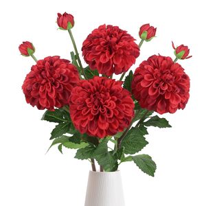 Venta al por Mayor de Fábrica: Flor Artificial de Seda Estilo Retro Dalia para Centro de Mesa en el Hogar, Decoración para Hoteles, Bodas y Fiestas - Product Image 3