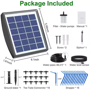 Système d'irrigation <span class=keywords><strong>goutte</strong></span>-à-<span class=keywords><strong>goutte</strong></span> intelligent automatique pour plantes d'intérieur et jardinières, kit d'arrosage solaire DIY pour la maison et le jardin - Product Image 6