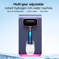 Distributeur d'eau hydrogénée électrique intelligent de bureau 4000PB, générateur d'eau atmosphérique 99,99%, inhalateur d'hydrogène chaud/froid pour