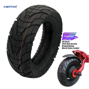 Superbsail 10x3.0 타이어 80/65-6 타이어 내부 자전거 전기 스쿠터 10 인치 타이어에 대한 두꺼운 내마모성 공압 휠 부품