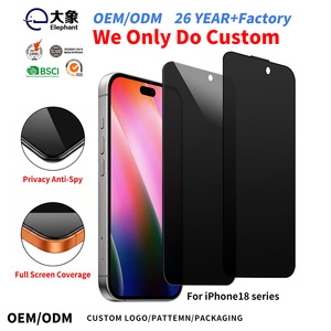 Cristal Templado de Privacidad OEM, Dureza 9H, 2.5D, Antirrayaduras, Antiespía, Diseñado para Protector de Pantalla <span class=keywords><strong>iPhone</strong></span> 18 Pro Max - Product Image 1