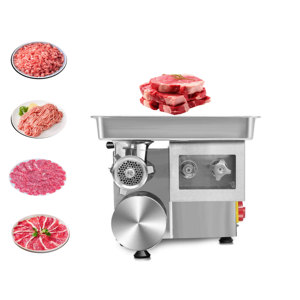 เครื่องบดเนื้อไฟฟ้าสแตนเลสเชิงพาณิชย์ 200 กก./ชม. เฟสเดียว สำหรับร้านอาหาร - Product Image 1