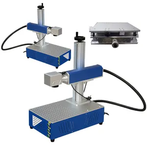 Hot Koop Desktop 20W 30W 50W Optische Fiber Laser Marker Laser-markering Machine Voor Metaal/
