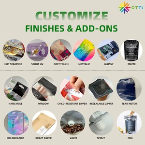 Sacchetti Mylar Personalizzati Sigillati <span class=keywords><strong>Sottovuoto</strong></span> a Forma 3D, in <span class=keywords><strong>Carta</strong></span> Kraft Oscurante, <span class=keywords><strong>per</strong></span> Conservazione Tè Sfuso da 4oz - Product Image 4