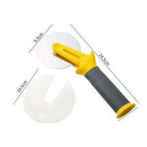 Stainless Steel Disposable Foldable Single <b>Wheel</b> Pizza Cutter Rolling Kitchen Tool - Product Image 3