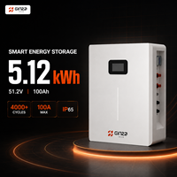 Système de stockage d'énergie domestique mural 51,2 V 110 Ah LiFePO4 Split CAN 5 kWh 6000 cycles, batterie solaire au lithium