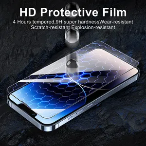 Automatic Alignment Antispy Tempered Glass Screen Protectors Dust-Free Privacy Magic Box IPhone 15 14 13 12 13 Pro Ultra