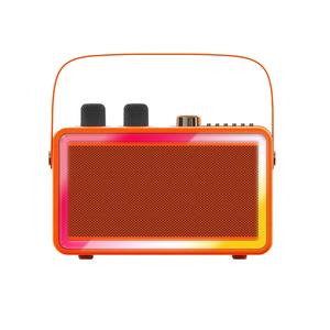 Machine de karaoké portable <span class=keywords><strong>SP500</strong></span> avec deux microphones sans fil, haut-parleur avec lumières LED, rechargeable, pour fêtes à domicile et chant en extérieur - Product Image 3