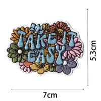 Nouvelle Collection : Écussons Thermocollants Brodés Motifs Printaniers, Mots Anglais Colorés, Logos Personnalisés pour Sacs, Chapeaux, Vêtements – Tailles Personnalisées