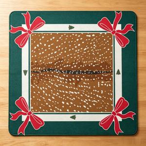 Tapete <span class=keywords><strong>de</strong></span> Mahjong Americano Navideño con Diseño <span class=keywords><strong>de</strong></span> Nieve, Plegable, Resistente al Agua, Antideslizante, Reductor <span class=keywords><strong>de</strong></span> Ruido, Impreso, para Juegos <span class=keywords><strong>de</strong></span> Póker, Fiestas Navideñas - Product Image 2