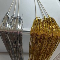 Européen LED Laser Argent Gland Pluie Étanche Bois Fée Bâton Batterie Mariage Personnalisé Pelouse Décoration Festival Célébration