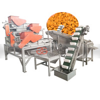 Ligne de traitement automatique de la mise en balle, du concassage, de l'écrasement et du décorticage des noix, machine à décortiquer les amandes