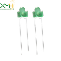 Lentille diffuseur LED XMH de type papillon, petit modèle, jaune-vert, trou de 1,8 mm, certifiée RoHS, 0,06 W, CRI 80 élevé, garantie 3 ans