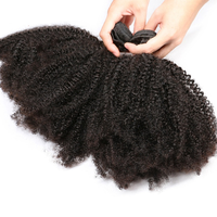 Extensions de cheveux 100% Remy naturels Afro brésiliennes — jk, cheveux crépus bouclés, 8 16 pouces, tissage en Double trame, lot de 3 mèches