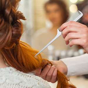 Métal argenté outils de coiffage salon famille rat queue fine coiffeur coupe de cheveux peigne - Product Image 6