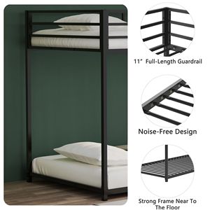 Lit jumeau en métal Adam Lit superposé noir DB Original B083124170 - Product Image 3