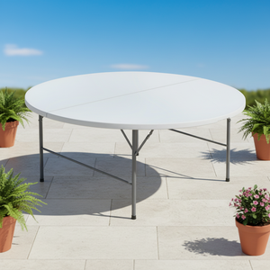 <span class=keywords><strong>Table</strong></span> de salle à manger <span class=keywords><strong>ronde</strong></span> six places pour événements, banquets de mariage, et mobilier d'appoint industriel en gros avec coussins confortables pour l'extérieur - Product Image 6