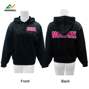 เสื้อแจ็คเก็ตวอร์มอัพเชียร์ลีดเดอร์ ปักโลโก้ด้วยคริสตัลวิบวับ แบบมีฮู้ด สไตล์วาร์ซิตี้ ชุดออกกำลังกาย ชุดทีมเต้น ชุดวอร์ม - Product Image 3
