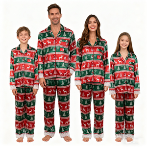 Conjunto de <span class=keywords><strong>Pijamas</strong></span> Navideños de Algodón Personalizados con el Último Diseño, <span class=keywords><strong>Pijamas</strong></span> Navideños <span class=keywords><strong>para</strong></span> Toda la <span class=keywords><strong>Familia</strong></span> - Product Image 5