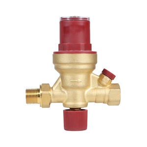 วาล์วเติมน้ำอัตโนมัติแบบปรับได้ ทำจากทองเหลือง พร้อมเกจวัดแรงดัน 110 องศาเซลเซียส 16 บาร์ - Product Image 2