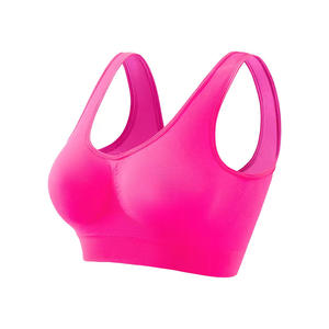 Sujetador Deportivo Personalizado para Mujer, Tejido sin Costuras, Transpirable, Acabado Liso Opaco, Tonos Neutros, para Verano - Product Image 1