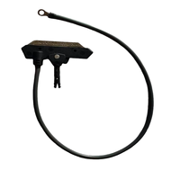 KEDO MKD-60A 60A Barre de distribution de courant à balais de charbon noir 50cm pour entrepôt intelligent, collecteur de courant sur rail conducteur en cuivre 220-660V