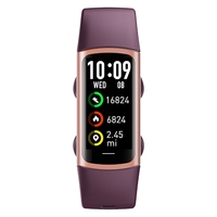 Gelang Pintar AMOLED Layar Sentuh Monitor Detak Jantung Tahan Air IP67 Pelacak Kebugaran Analisis Kesehatan AI Gelang Olahraga
