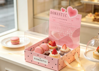 Boîte à gâteau pour la Fête des Mères 2026, emballage en papier, boîte à gobelets, accessoires décoratifs, coffret cadeau pour couple, en stock