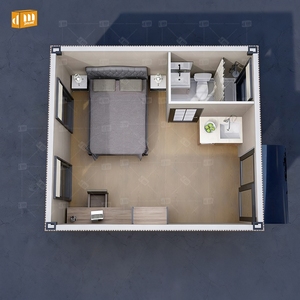 Bureau préfabriqué détachable, mini-maison modulaire écologique, maison <span class=keywords><strong>conteneur</strong></span> préfabriquée, bureau de chantier <span class=keywords><strong>démontable</strong></span> tout-en-un avec toilettes - Product Image 3